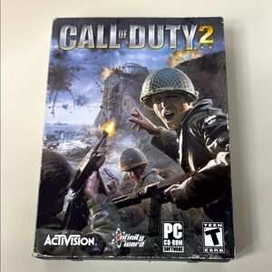 Call of Duty 2 PC Game Activision 6 Disks Instruction Manual Battles Missions